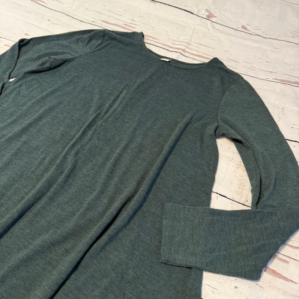 ✨ Old Navy Long Sleeve Swing Dress – Size XL – Dark Green ✨ - Picture 3 of 7
